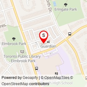 Golden Wok on Ramage Lane, Toronto Ontario - location map