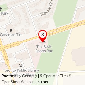 Red Rock Restaurant on Rexdale Boulevard, Toronto Ontario - location map