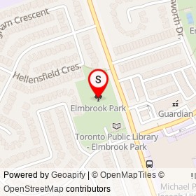 Elmbrook Park on , Toronto Ontario - location map