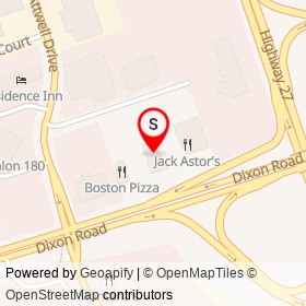 Tucker's Marketplace on Carlson Court, Toronto Ontario - location map