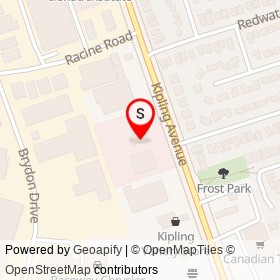 Pizza Hut on Kipling Avenue, Toronto Ontario - location map