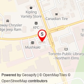 Shell on Rexdale Boulevard, Toronto Ontario - location map