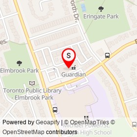 Subway on Ramage Lane, Toronto Ontario - location map