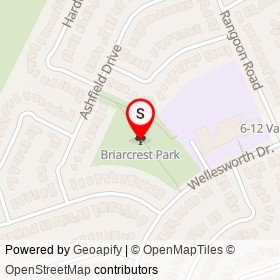 Briarcrest Park on , Toronto Ontario - location map