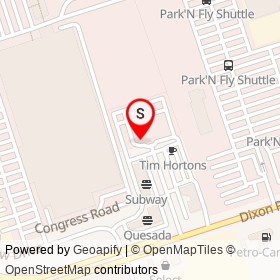 Fox Bistro on Dixon Road, Toronto Ontario - location map