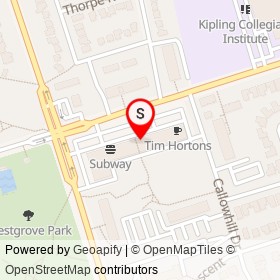 RBC on The Westway, Toronto Ontario - location map
