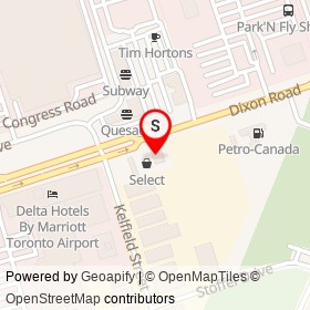 Kiwi Rice & Noodle Bar on Dixon Road, Toronto Ontario - location map