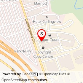 Arizona Grill and Lounge on Carlingview Drive, Toronto Ontario - location map