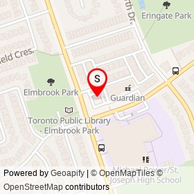 Tim Hortons on Ramage Lane, Toronto Ontario - location map