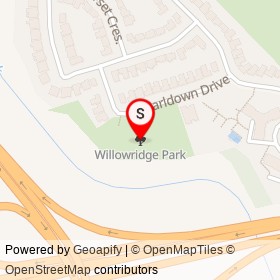 Willowridge Park on , Toronto Ontario - location map