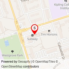 Supreme Travels on The Westway, Toronto Ontario - location map