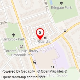 Dollar Mahal plus Convenience on Ramage Lane, Toronto Ontario - location map