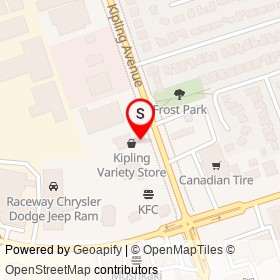 Pioneer on Kipling Avenue, Toronto Ontario - location map