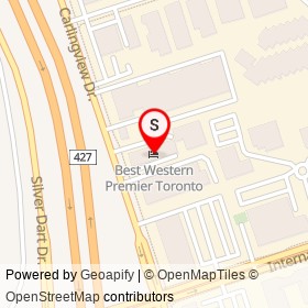 Best Western Premier Toronto on Carlingview Drive, Toronto Ontario - location map
