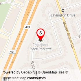 Ingleport Place Parkette on , Toronto Ontario - location map