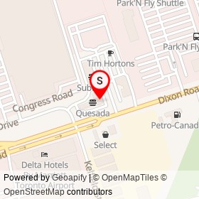 Milestones on Dixon Road, Toronto Ontario - location map