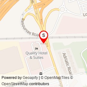 Quality Hotel & Suites Toronto Airport East on Islington Avenue, Toronto Ontario - location map