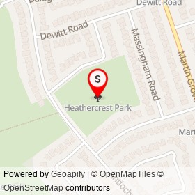 Heathercrest Park on , Toronto Ontario - location map