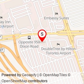 The Keg on Dixon Road, Toronto Ontario - location map