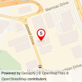 Royal Canadian Mounted Police on Attwell Drive, Toronto Ontario - location map