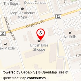 By the Blade Barbers on Bayly Street West, Ajax Ontario - location map