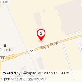 Rum Diaries Restaurant & Lounge on Bayly Street West, Ajax Ontario - location map