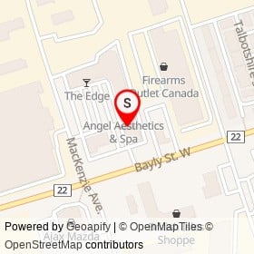 Hair Lounge Plus on Bayly Street West, Ajax Ontario - location map