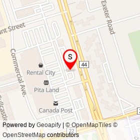 Pizza Pizza on Harwood Avenue South, Ajax Ontario - location map