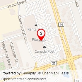 Dollarama on Commercial Avenue, Ajax Ontario - location map