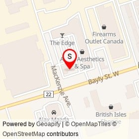 Drupati's on Bayly Street West, Ajax Ontario - location map