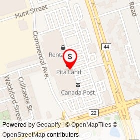 Factory Direct on Commercial Avenue, Ajax Ontario - location map