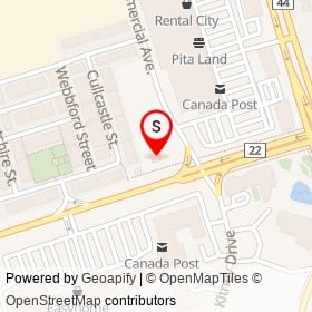 Wendy's on Bayly Street West, Ajax Ontario - location map