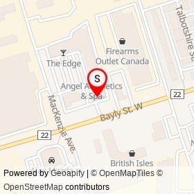 Mackenzie Pub & Restaurant on Bayly Street West, Ajax Ontario - location map