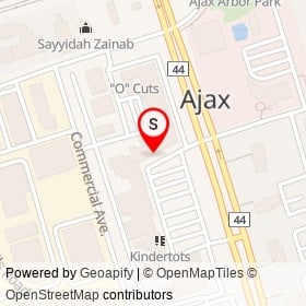 Sal's Grocery Store on Harwood Avenue South, Ajax Ontario - location map
