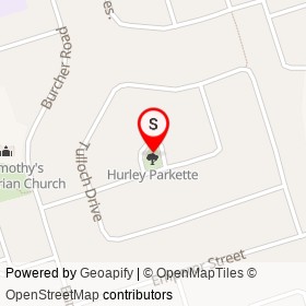 Hurley Parkette on , Ajax Ontario - location map