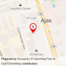 Ding Mart Convenience on Commercial Avenue, Ajax Ontario - location map