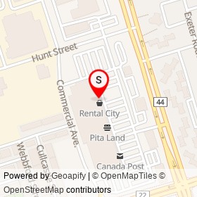 Accel Dental on Commercial Avenue, Ajax Ontario - location map