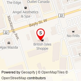 Hakka International on Bayly Street West, Ajax Ontario - location map