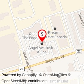Balmoral Fish & Chips on Bayly Street West, Ajax Ontario - location map