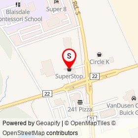 SuperStop on Bayly Street West, Ajax Ontario - location map