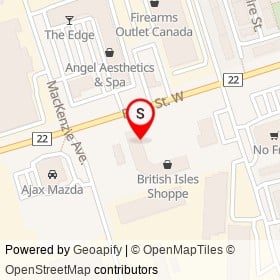 Edgar's Ink & Toner on Bayly Street West, Ajax Ontario - location map