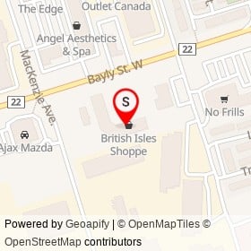 Freedom Mobile on Bayly Street West, Ajax Ontario - location map