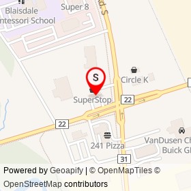 Petro-Canada on Bayly Street West, Ajax Ontario - location map