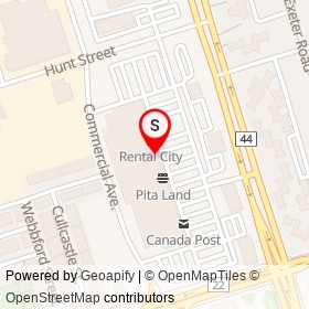 Scotiabank on Commercial Avenue, Ajax Ontario - location map