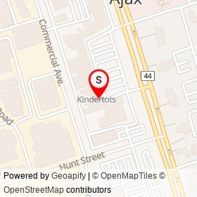 Dickson's Printing on Commercial Avenue, Ajax Ontario - location map