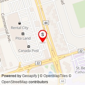 A&W on Harwood Avenue South, Ajax Ontario - location map