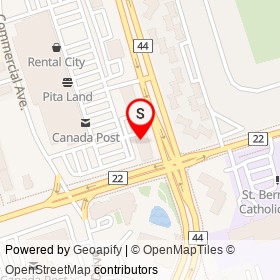 Harwood Medical Centre on Harwood Avenue South, Ajax Ontario - location map