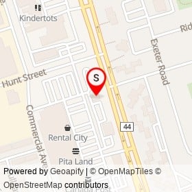 Tim Hortons on Harwood Avenue South, Ajax Ontario - location map