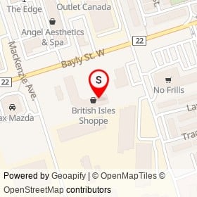 City Dry Cleaners on Bayly Street West, Ajax Ontario - location map