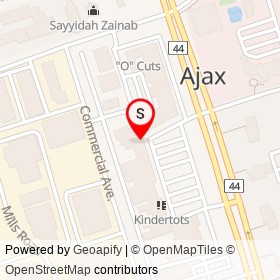 Home Hardware on Commercial Avenue, Ajax Ontario - location map